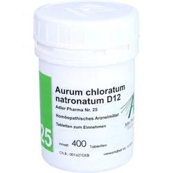 Biochemie Adler 25 Aurum Chlor.natronat.d12 Adler 400 ST