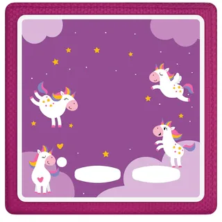 Gumpie Schutzfolie für Toniebox Jungen & Mädchen (Einhorn) - Vinyl Hülle, Bezug & Folie selbstklebend & kratzfest für Tonie Box - Zubehör & Ersatzteile für Kinderspielzeug - Überzug zum Kleben