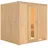 Karibu Sauna Daria - 68 mm Systemsauna - 230 Volt Plug & Play-Ohne Ofen-Ohne Dachkranz- Energiesparende Saunatür