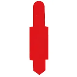 HAMELIN Stecksignale, rot, PVC, 15 x 55 mm