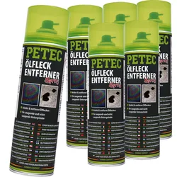 6x Petec 500ml Ölfleckenetferner Oil Spot Ölflecken Reiniger Entferner Remover: Petec 72350
