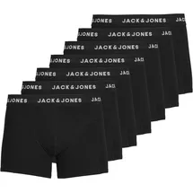 JACK & JONES Huey Boxershorts 7 Einheiten Black / Detail Black / Black XL