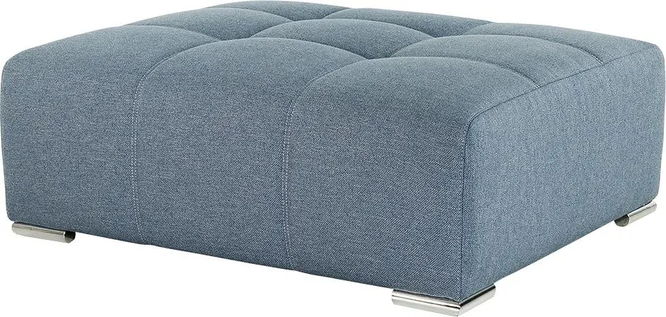 Hocker JOCKENHÖFER GRUPPE "Salerno", blau, B:119cm H:47cm T:100cm, Korpus/Basismaterial: 97% Polyester, 3% Baumwolle. Sitzfläche: 97% Polyester, 3% Baumwolle, Hocker, mit großzügiger Sitzfläche