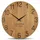 Flexistyle Wanduhr Natur 50,0 cm z228-d-1-50cm Schwarz/Mehrfarbig