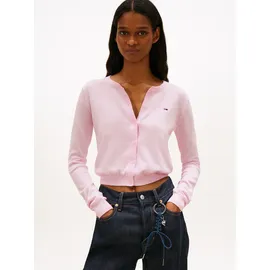 Tommy Hilfiger TJW ESSENTIAL CREW NECK CARDIGAN Pearly Pink S