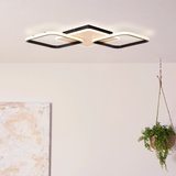 Brilliant LED-Deckenleuchte Braun, Schwarz und Holz