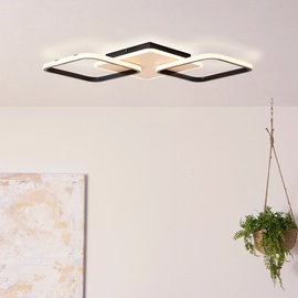 Brilliant LED-Deckenleuchte Braun, Schwarz und Holz