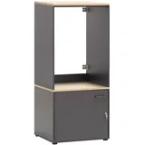 Schildmeyer Solea Waschmaschinenumbau und Mehrzweckschrank 67,1 x 60 x 154,7 cm Anthrazit