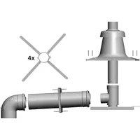 WOLF-Garten Wolf Anschluss-Set DN110/160 an Abgas- leitung f. Schachteinbau,