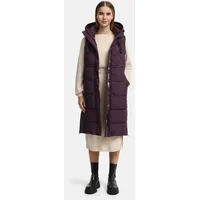 Marikoo Damen, Gr. M, lila (dusty plum), Obermaterial: 100% Polyester. Innenseite: 100% Polyester, Westen Steppweste, mit weichem Teddyfell