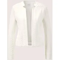 Madeleine Langarm Jerseyblazer mit Stehkragen in wollweiß | Gr.: 46