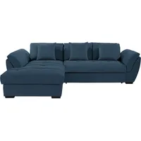 Roller Ecksofa - blau-türkis - Liegefunktion - Recamiere links