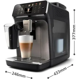 Philips 5500 Series LatteGo EP5549/70 Schwarz/Silber