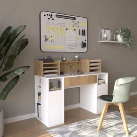 Vicco Schreibtisch XL Weiß/Sonoma