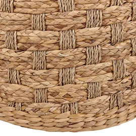 Beliani Pouf Geflecht 40 x 40 x 40 cm Beige