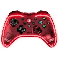 ready2gaming Pro Pad X LED Edition Controller Transparent/Rot für Nintendo Switch