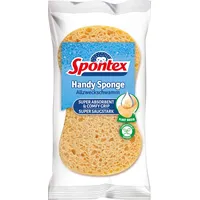 Spontex Handy Sponge, 1er Pack, kompostierbare Schwämme aus natürlicher Zellulose, saugstark, je 15 x 8 cm