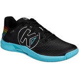 Kempa Attack Two 2.0 Square Sneaker, Handball Fitness Sport-Schuh Schwarz