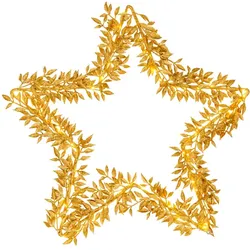 Weihnachtsstern Weihnachtsdeko Adventsstern LED Timer Batterie gold Wohnzimmer