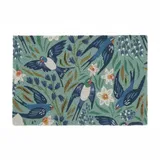 Relaxdays Schwalben-Motiv 42 x 62 cm Mehrfarbig