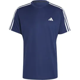 adidas Train Essentials 3-Streifen Training T-Shirt Dark Blue / White 3XL
