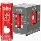 Beckers Saft Bester, klarer Apfelsaft, 100% Fruchtgehalt, je 1 Liter, 6 Stück