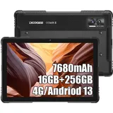 Doogee R08 Outdoor Rugged Tablet, 16GB + 256GB (TF 2TB), 7680 mAh Battery, 10.1 Outdoor Tablet, Touchscreen, 13MP + 5MP, Gesichtsausweis, Fingerprint, 4G Dual SIM, 5G WiFi, IP68/IP69K/GPS/OTG