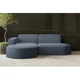 Kaiser Möbel Ecksofa, Sofa L form, Couch L form MODENA L STUDIO stoff Neve Blau Links