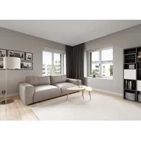 Musterring Big-Sofa LUCIA Mega Sofa, hoher Sitzkomfort, Breite 252cm, Kontrastnaht, in vielen Qualitäten und 4 unterschiedlichen Nähten, 2,5-Sitzer beige