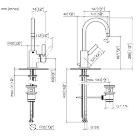 Dornbracht TARA Einhandmischer Chrom