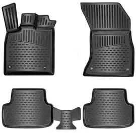 Elmasline 3D Gummimatten Set für Volvo XC-60 1 (2008-2017) - Fußmatten mit extra hohem Rand | Zubehör