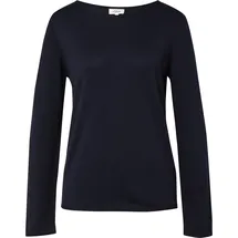 s.Oliver Feinstrickpullover mit Rollkanten Blau S