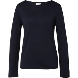 s.Oliver Feinstrickpullover mit Rollkanten Blau S