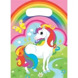 AMSCAN 9902106 Riethmüller® 8 Partytüten Einhorn