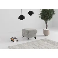 sit&more Polsterhocker Glendale 58 x 48 x 58 cm Polyester Grau