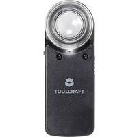 TOOLCRAFT 1303080 Handlupe mit LED-Beleuchtung Vergrößerungsfaktor: 15 x Linsengröße: (Ø) 20mm