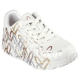 SKECHERS Uno Lite Kinder Beige/Braun/Gold 31