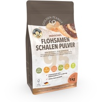 GOLDEN PEANUT Flohsamenschalen Pulver 95% 1kg – Psyllium Mehl, Premium Produkt, glutenfrei ballaststoffreich Kochen, Backen