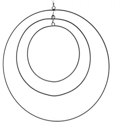 Dekoringe - Metallringe mit Aufhängeösen - für DIY/zum Basteln - D: 50/40/30cm -...