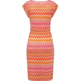 Ragwear Sommerkleid Midikleid Gemustert Orange 36