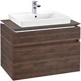 Villeroy & Boch Legato Waschtischunterschrank B679L0VH 80x55x50cm, mit LED-Beleuchtung, Arizona Oak