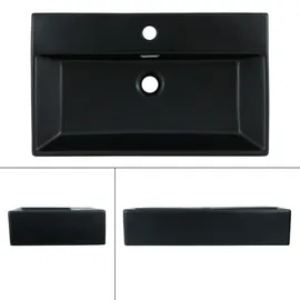 luxebath Waschtisch Aufsatzwaschbecken 60,5 x 36,5 cm