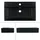 luxebath Waschtisch Aufsatzwaschbecken 60,5 x 36,5 cm