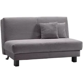 SUN GARDEN Carryhome Schlafsofa, Grau, 2-Sitzer, Füllung: Polyester, Schaumstoffflocken,Polyester, Schaumstoffflocken, 199x95x97 cm, Schlafen auf Sitzhöhe, Wohnzimmer, Sofas & Couches, Schlafsofas, Schlafsofas mit Bettkasten