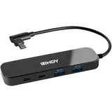 Lindy USB 3.2 Gen 2 Hub 4 Port - Schwarz