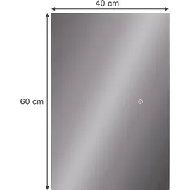 Vicco Miral 60 x 40 cm mit Backlight Beleuchtung, Model 55491 - Transparent