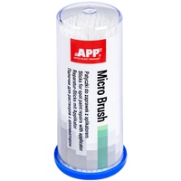 AUTO-PLAST PRODUKT APP Micro Brush - Lackstifte mit Applikator | Lacktupfer | weiß | 1,0 mm | 100 Stück