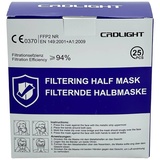 CRD Light CRDFFP2 Feinstaubmaske ohne Ventil FFP2 25 St. EN 149:2001 + A1:2009 DIN 149:2001 + A1:200