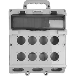 Stromverteiler leeres Gehäuse 1x14 Module mit Handgriff IP44 300x340mm TP Electric 3423