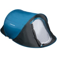 Dunlop 2 Personen Zelte Pop-up - Kuppelzelt Camping Outdoor Zelt - Blau/Grau